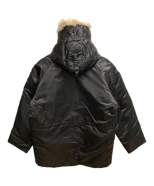 CORINTH（コリンス）CORINTH (コリンス) FURRED HOOD フライトジャケット ブラック サイズ:SIZE Mの古着・服飾アイテム