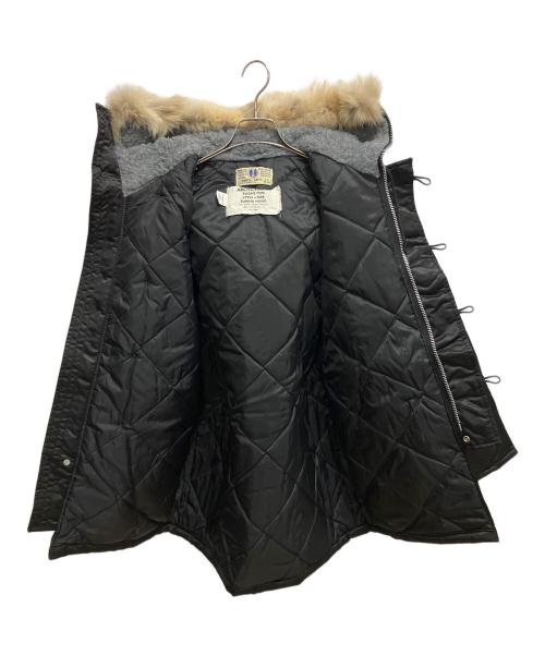 CORINTH（コリンス）CORINTH (コリンス) FURRED HOOD フライトジャケット ブラック サイズ:SIZE Mの古着・服飾アイテム