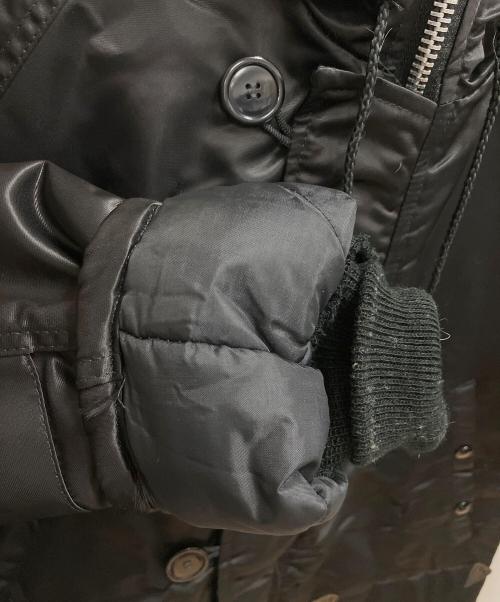 CORINTH（コリンス）CORINTH (コリンス) FURRED HOOD フライトジャケット ブラック サイズ:SIZE Mの古着・服飾アイテム