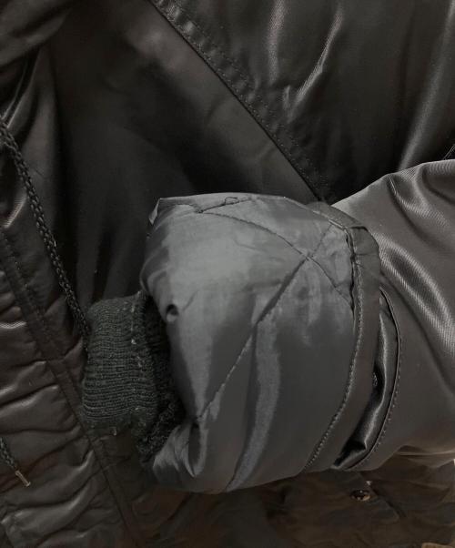 CORINTH（コリンス）CORINTH (コリンス) FURRED HOOD フライトジャケット ブラック サイズ:SIZE Mの古着・服飾アイテム