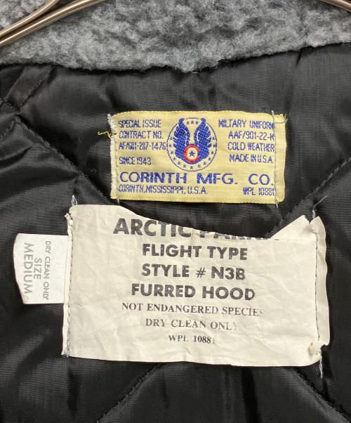 CORINTH（コリンス）CORINTH (コリンス) FURRED HOOD フライトジャケット ブラック サイズ:SIZE Mの古着・服飾アイテム