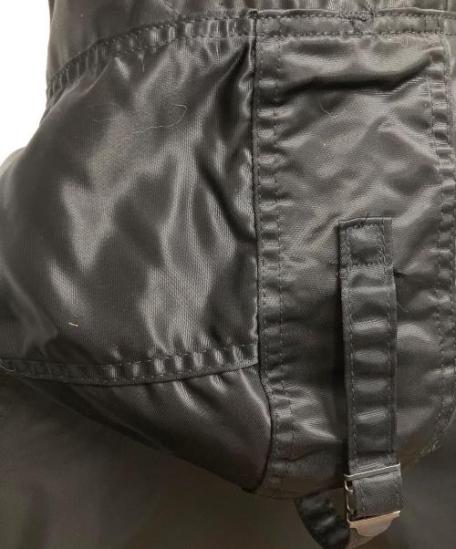 CORINTH（コリンス）CORINTH (コリンス) FURRED HOOD フライトジャケット ブラック サイズ:SIZE Mの古着・服飾アイテム