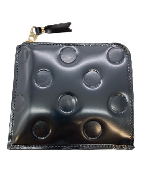 COMME des GARCONS（コムデギャルソン）COMME des GARCONS (コムデギャルソン) POLKA DOTS EMBOSSED コインケース ブラックの古着・服飾アイテム