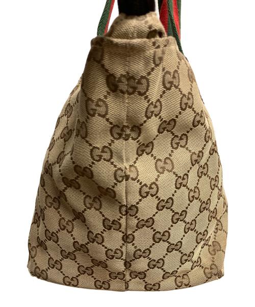 GUCCI（グッチ）GUCCI (グッチ) シェリーライン トートバッグ ベージュの古着・服飾アイテム