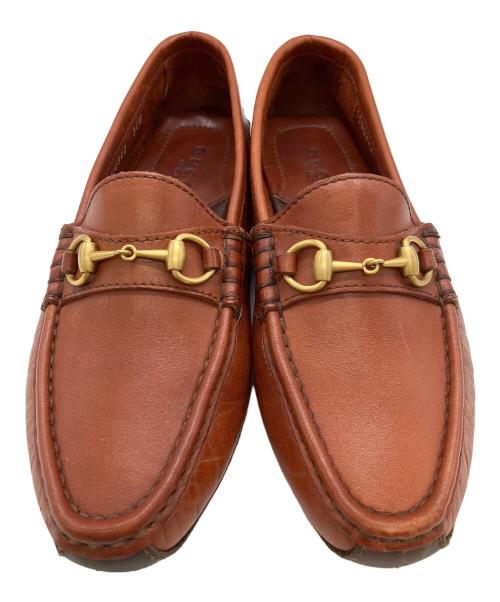 GUCCI（グッチ）GUCCI (グッチ) ビットローファー ブラウン サイズ:36Mの古着・服飾アイテム