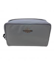 COACH（コーチ）の古着「エリス コスメティックケース コスメポーチ」｜スカイブルー