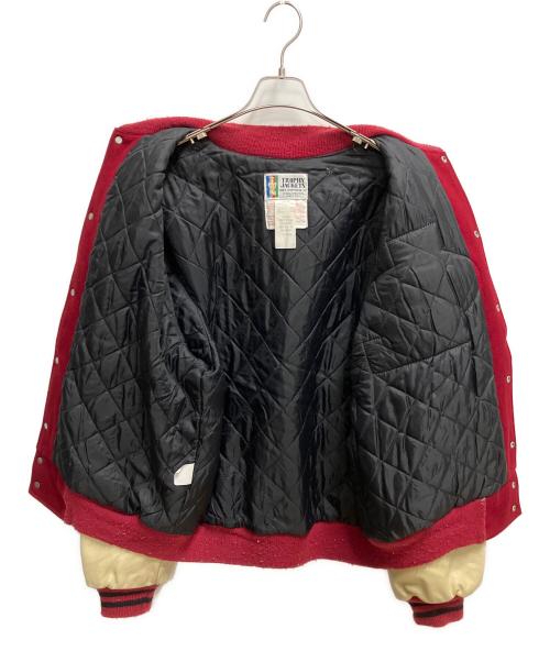 TROPHY JACKETS（トロフィージャケット）TROPHY JACKETS (トロフィージャケット) スタジャン レッド サイズ:SIZE XLの古着・服飾アイテム