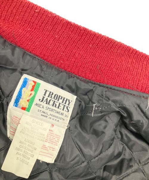 TROPHY JACKETS（トロフィージャケット）TROPHY JACKETS (トロフィージャケット) スタジャン レッド サイズ:SIZE XLの古着・服飾アイテム