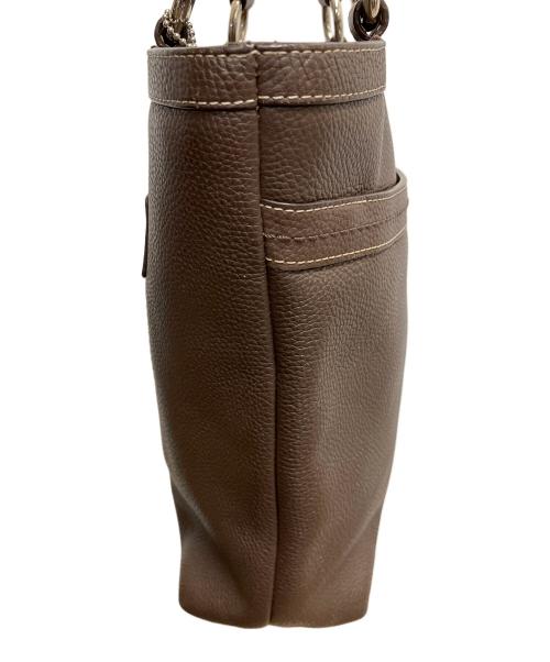 COACH（コーチ）COACH (コーチ) レザートートバッグ ブラウンの古着・服飾アイテム