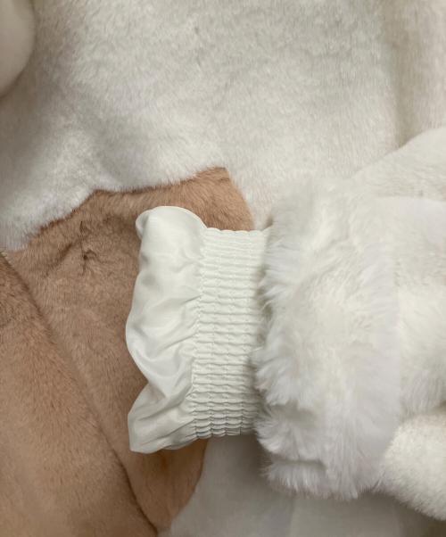 adidas（アディダス）adidas (アディダス) ファートラックジャケット ホワイト×ベージュ サイズ:SIZE XLの古着・服飾アイテム