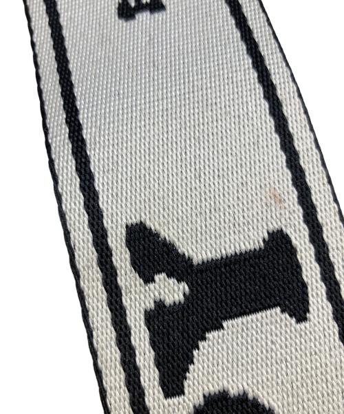 LACOSTE（ラコステ）LACOSTE (ラコステ) PEANUTS (ピーナッツ) プリントレザーショルダーバッグ ホワイトの古着・服飾アイテム