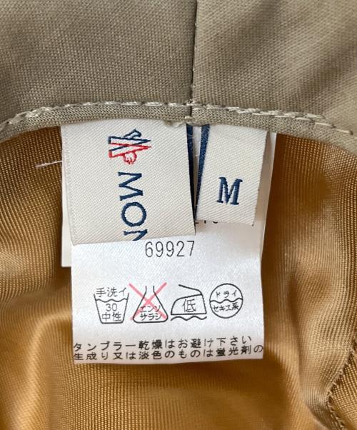 MONCLER（モンクレール）MONCLER (モンクレール) ハット ベージュ サイズ:SIZE Mの古着・服飾アイテム