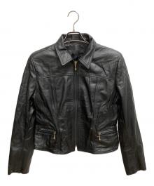 THE LEATHER RANCH（-）の古着「レザージャケット」｜ブラック
