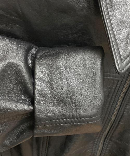 THE LEATHER RANCH（-）THE LEATHER RANCH (-) レザージャケット ブラック サイズ:SIZE 3の古着・服飾アイテム