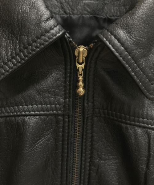 THE LEATHER RANCH（-）THE LEATHER RANCH (-) レザージャケット ブラック サイズ:SIZE 3の古着・服飾アイテム