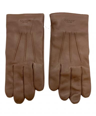 中古・古着通販】COACH (コーチ) レザーグローブ ブラウン サイズ:SIZE