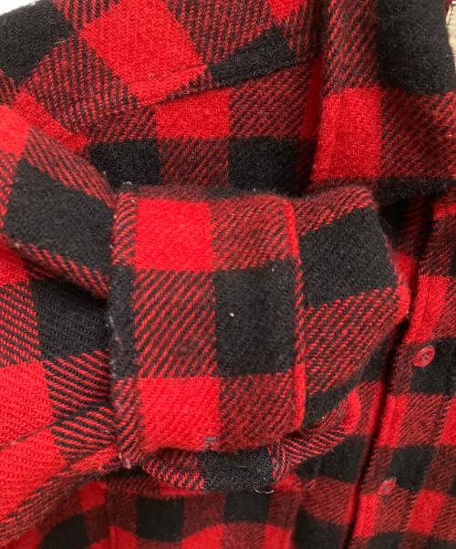 L.L.Bean（エルエルビーン）L.L.Bean (エルエルビーン) ウールシャツ レッド×ブラック サイズ:SIZE Lの古着・服飾アイテム