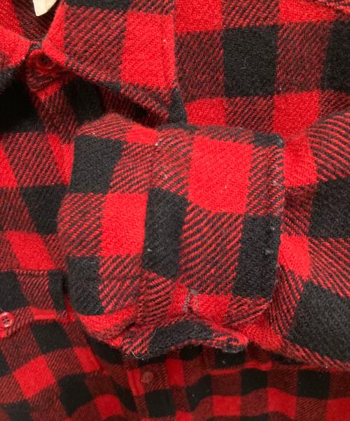 L.L.Bean（エルエルビーン）L.L.Bean (エルエルビーン) ウールシャツ レッド×ブラック サイズ:SIZE Lの古着・服飾アイテム