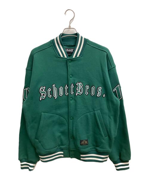 Schott（ショット）Schott (ショット) スタジャン グリーン サイズ:SIZE Lの古着・服飾アイテム