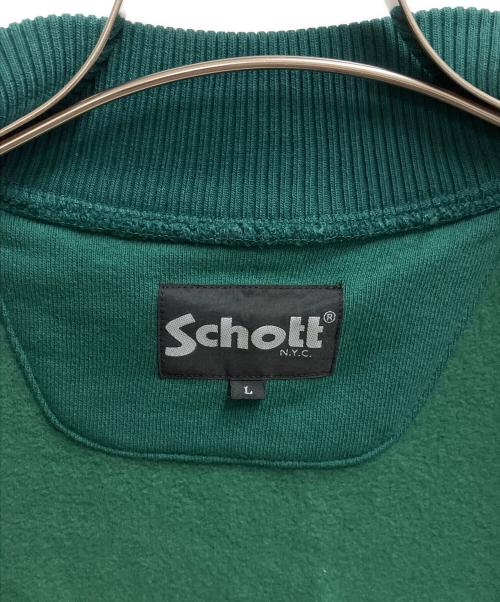 Schott（ショット）Schott (ショット) スタジャン グリーン サイズ:SIZE Lの古着・服飾アイテム