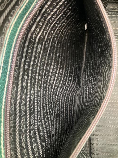 PRADA（プラダ）PRADA (プラダ) ブリーフケース グリーンの古着・服飾アイテム