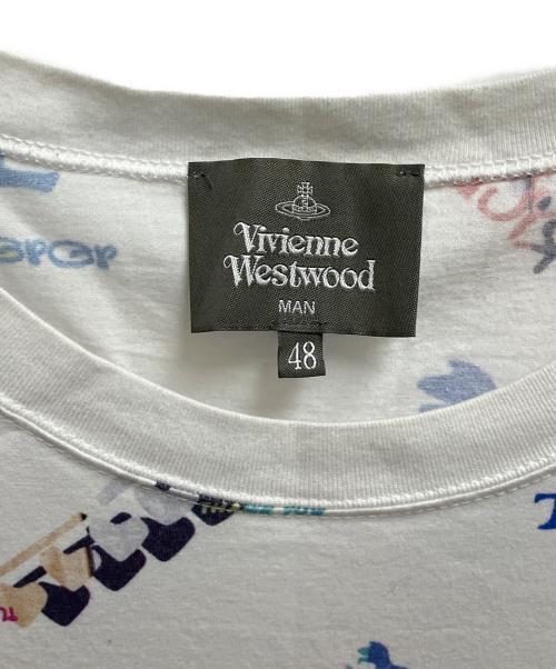 Vivienne Westwood man（ヴィヴィアン ウェストウッド マン）Vivienne Westwood man (ヴィヴィアン ウェストウッド マン) 半袖カットソー ホワイト サイズ:SIZE 48の古着・服飾アイテム