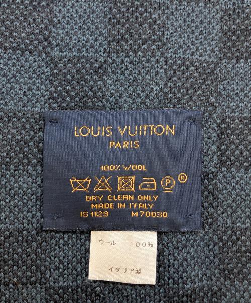 LOUIS VUITTON（ルイ ヴィトン）LOUIS VUITTON (ルイ ヴィトン) マフラー ネイビーの古着・服飾アイテム