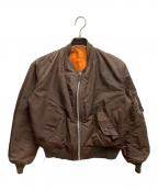 ALPHAアルファ）の古着「MA-1ジャケット」｜ブラウン
