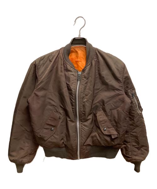 ALPHA（アルファ）ALPHA (アルファ) MA-1ジャケット ブラウン サイズ:SIZE Mの古着・服飾アイテム