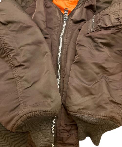 ALPHA（アルファ）ALPHA (アルファ) MA-1ジャケット ブラウン サイズ:SIZE Mの古着・服飾アイテム