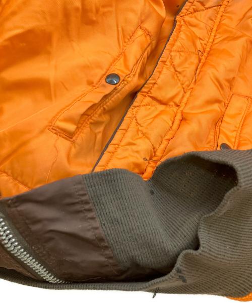 ALPHA（アルファ）ALPHA (アルファ) MA-1ジャケット ブラウン サイズ:SIZE Mの古着・服飾アイテム