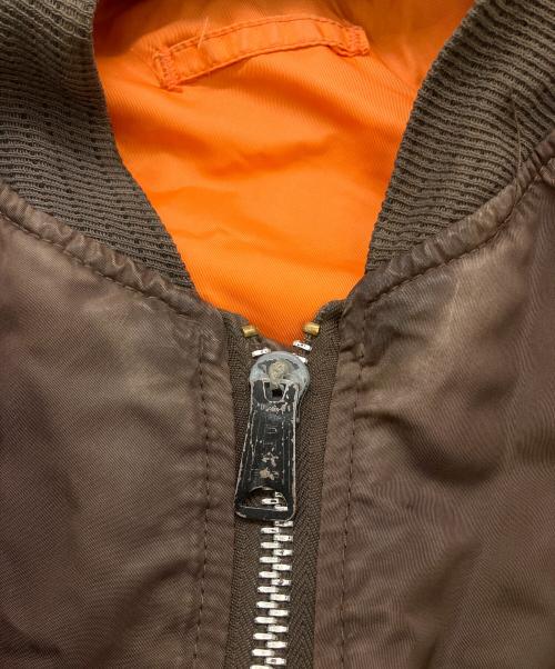 ALPHA（アルファ）ALPHA (アルファ) MA-1ジャケット ブラウン サイズ:SIZE Mの古着・服飾アイテム