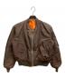ALPHA（アルファ）の古着「MA-1ジャケット」｜ブラウン
