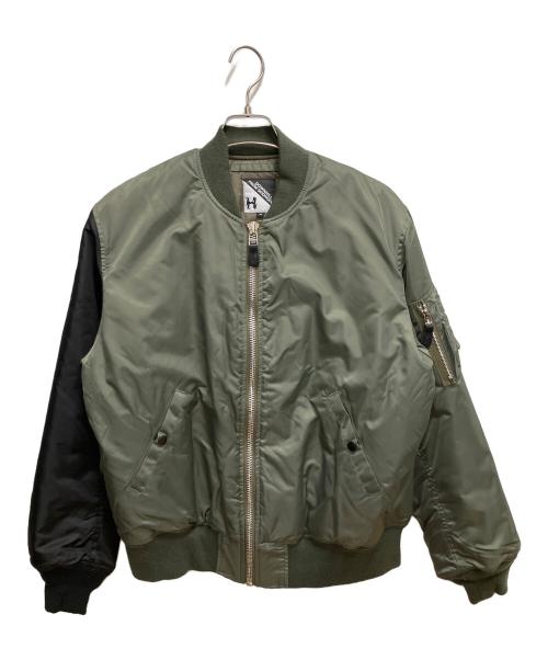 HUF（ハフ）HUF (ハフ) MA-1ジャケット カーキ サイズ:SIZE Mの古着・服飾アイテム