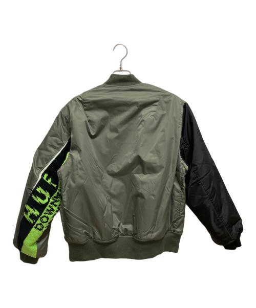 HUF（ハフ）HUF (ハフ) MA-1ジャケット カーキ サイズ:SIZE Mの古着・服飾アイテム