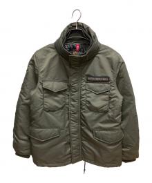 ALPHA（アルファ）の古着「ダウンジャケット」｜カーキ