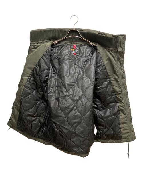 ALPHA（アルファ）ALPHA (アルファ) ダウンジャケット カーキ サイズ:SIZE Lの古着・服飾アイテム
