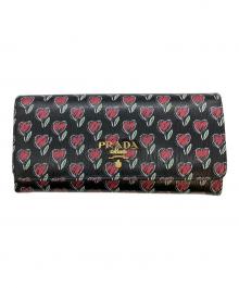 PRADA（プラダ）の古着「長財布」｜ブラック