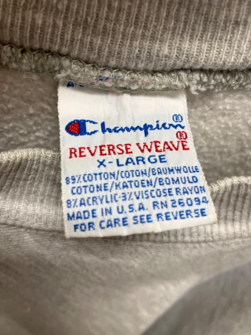 Champion（チャンピオン）Champion (チャンピオン) リバースウィーブ スウェット グレー サイズ:SIZE XLの古着・服飾アイテム