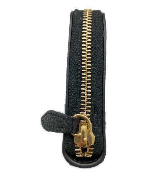 BURBERRY LONDON（バーバリーロンドン）BURBERRY LONDON (バーバリーロンドン) レザーラージジップアラウンドウォレット ラウンドファスナー長財布 ブラックの古着・服飾アイテム