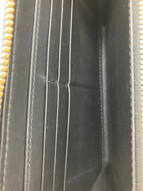 BURBERRY LONDON（バーバリーロンドン）BURBERRY LONDON (バーバリーロンドン) レザーラージジップアラウンドウォレット ラウンドファスナー長財布 ブラックの古着・服飾アイテム