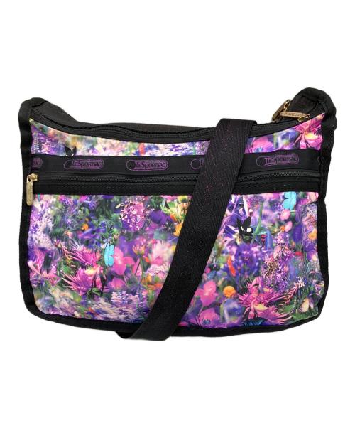 LeSportsac（レスポートサック）LeSportsac (レスポートサック) M/ mika ninagawa (エム/ ミカ ニナガワ) デラックスエブリデイバッグ ミカズユートピア  ショルダーバッグ パープルの古着・服飾アイテム
