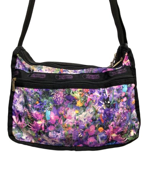 LeSportsac（レスポートサック）LeSportsac (レスポートサック) M/ mika ninagawa (エム/ ミカ ニナガワ) デラックスエブリデイバッグ ミカズユートピア  ショルダーバッグ パープルの古着・服飾アイテム
