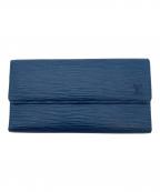 LOUIS VUITTONルイ ヴィトン）の古着「エピ ポシェット ポルトモネ クレディ 長財布」｜ブルー