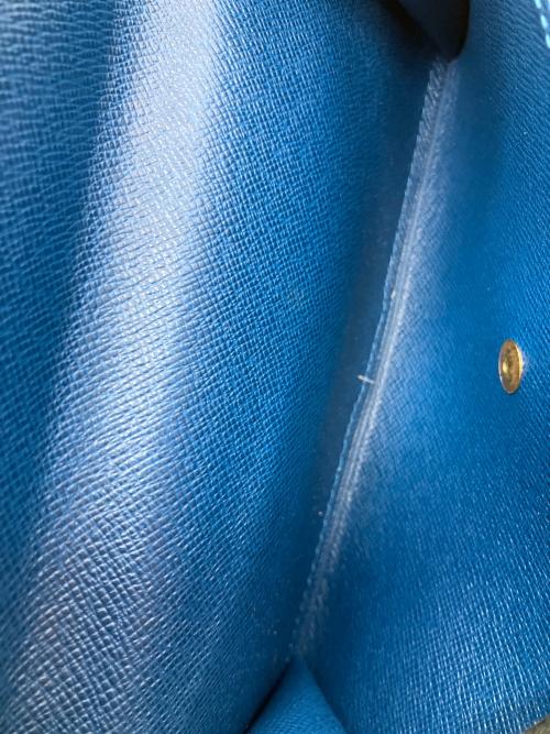 LOUIS VUITTON（ルイ ヴィトン）LOUIS VUITTON (ルイ ヴィトン) エピ ポシェット ポルトモネ クレディ 長財布 ブルーの古着・服飾アイテム