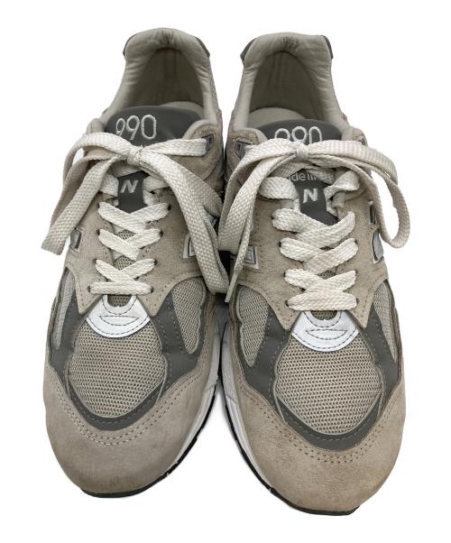 NEW BALANCE（ニューバランス）NEW BALANCE (ニューバランス) スニーカー ベージュ×グレー サイズ:SIZE 28cmの古着・服飾アイテム