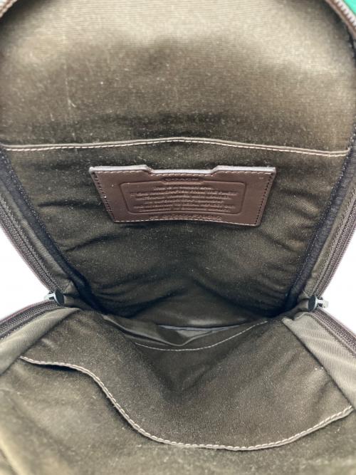 COACH（コーチ）COACH (コーチ) ボディバッグ グリーン×ブラウンの古着・服飾アイテム