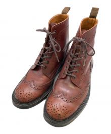 locking shoes by footmonkey（ロッキングシューズバイフットモンキー）の古着「レースアップブーツ」｜ブラウン