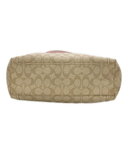 COACH（コーチ）COACH (コーチ) ショルダーバッグ ベージュ×ピンクの古着・服飾アイテム
