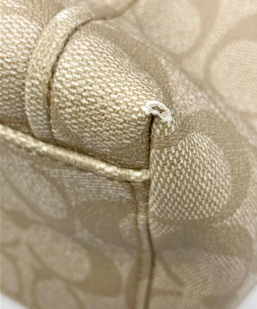 COACH（コーチ）COACH (コーチ) ショルダーバッグ ベージュ×ピンクの古着・服飾アイテム